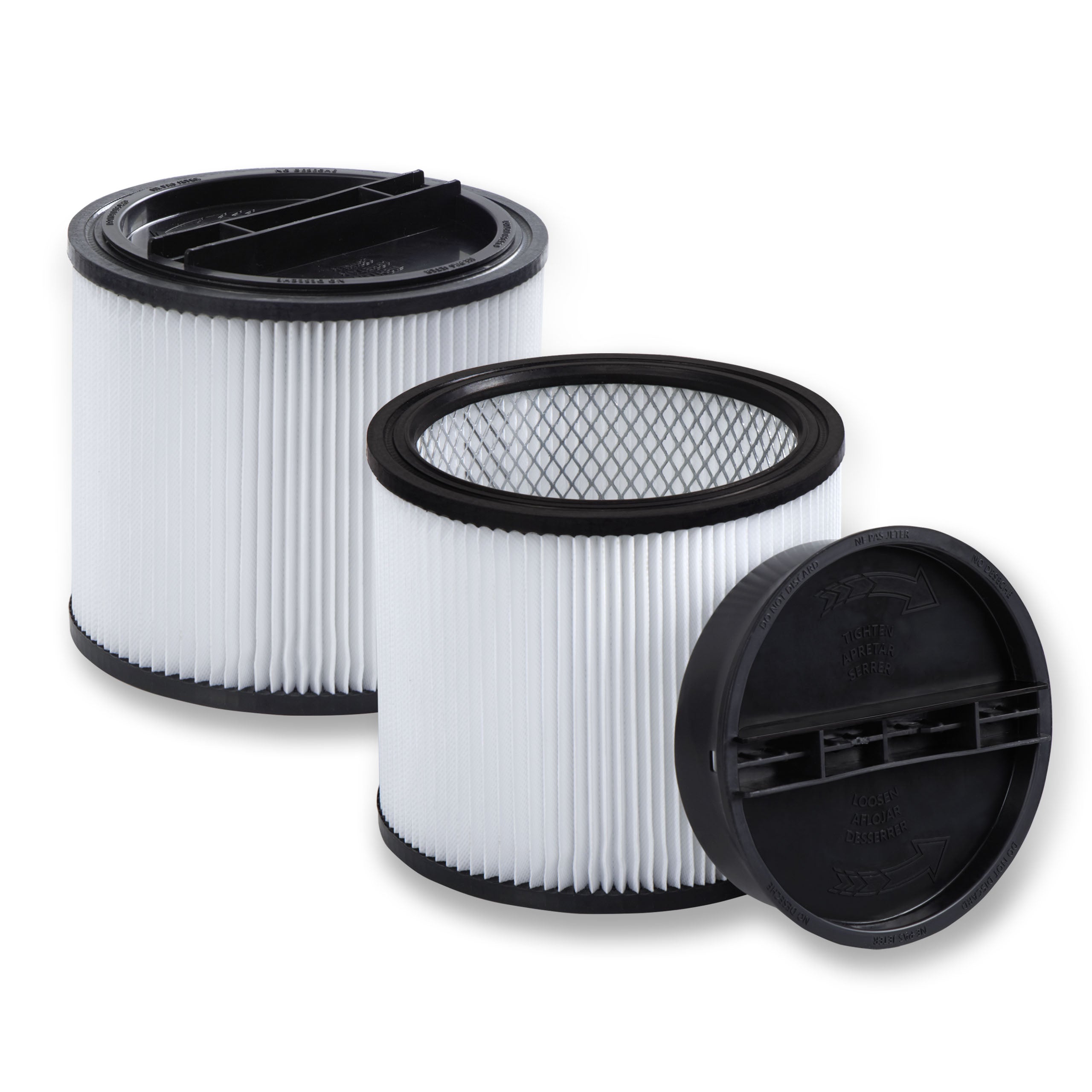 Diocent 2 Pack Replacement for Shop Vac 90304 Standard Cartridge Filter Type U/X/W Fits Most 5 to 16-Gallon Wet/Dry Vacuum Models